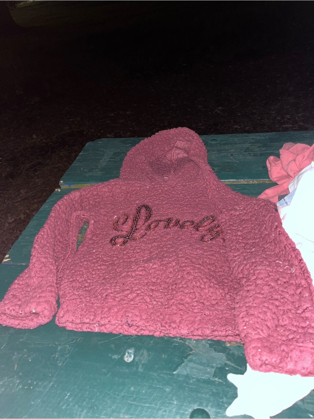 One Step Ahead Plush Hooded Jacket in Rose